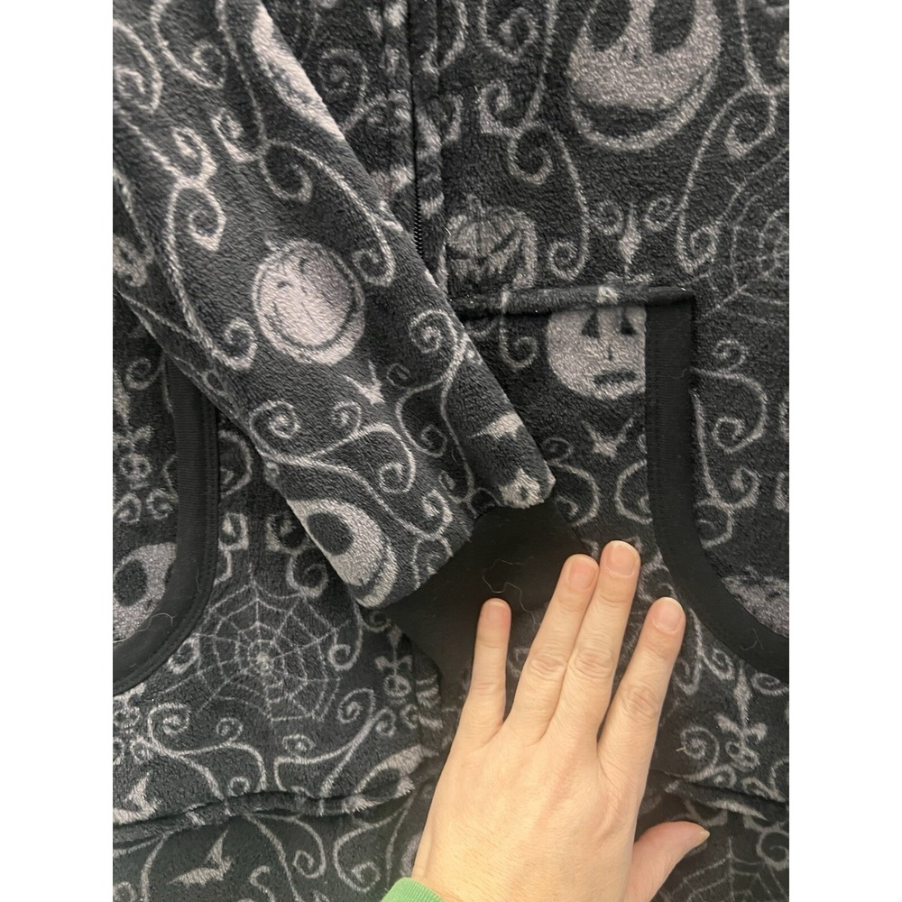 The Nightmare Before Christmas Pajamas Disney One Piece Size XL Hood Fleece - Picture 4 of 8